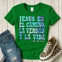 Jesus Es El Camino Premium Women's T-Shirt thumb 3