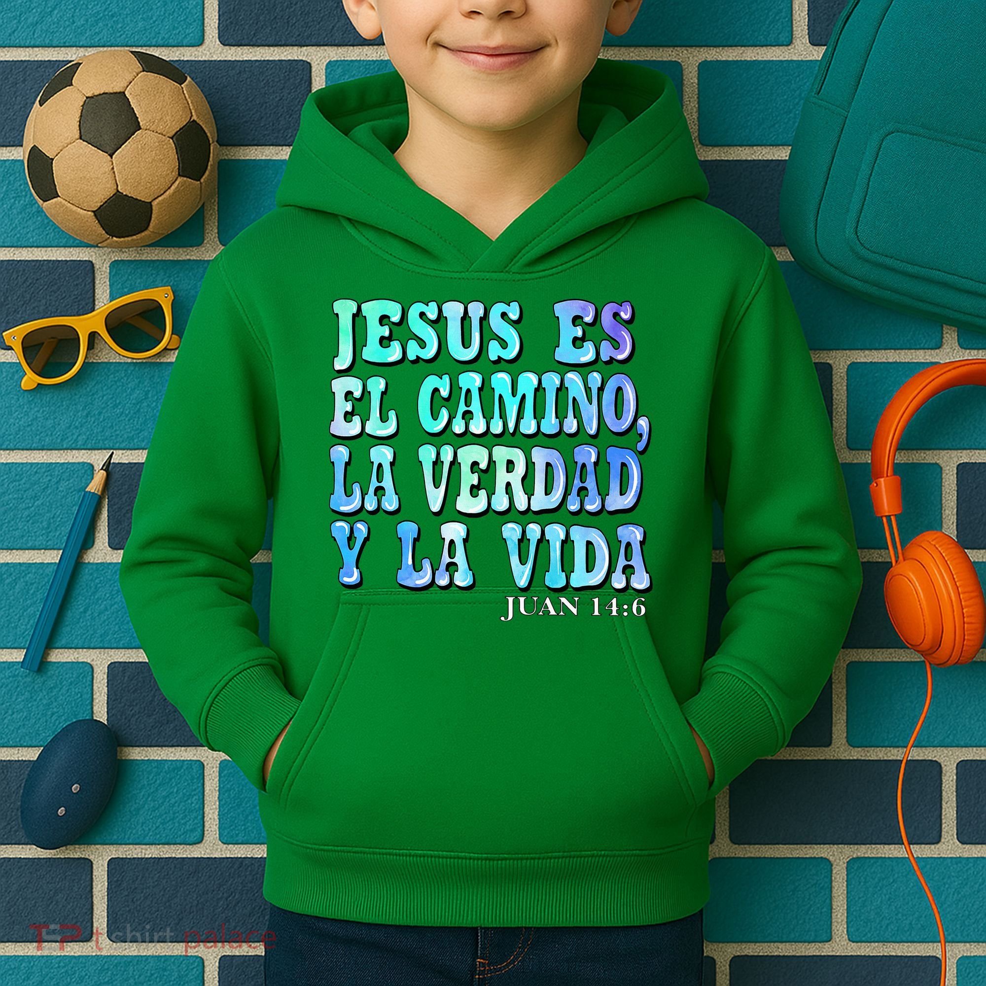 Jesus Es El Camino Premium Kids Hoodie