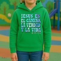 Jesus Es El Camino Premium Kids Hoodie thumb 3