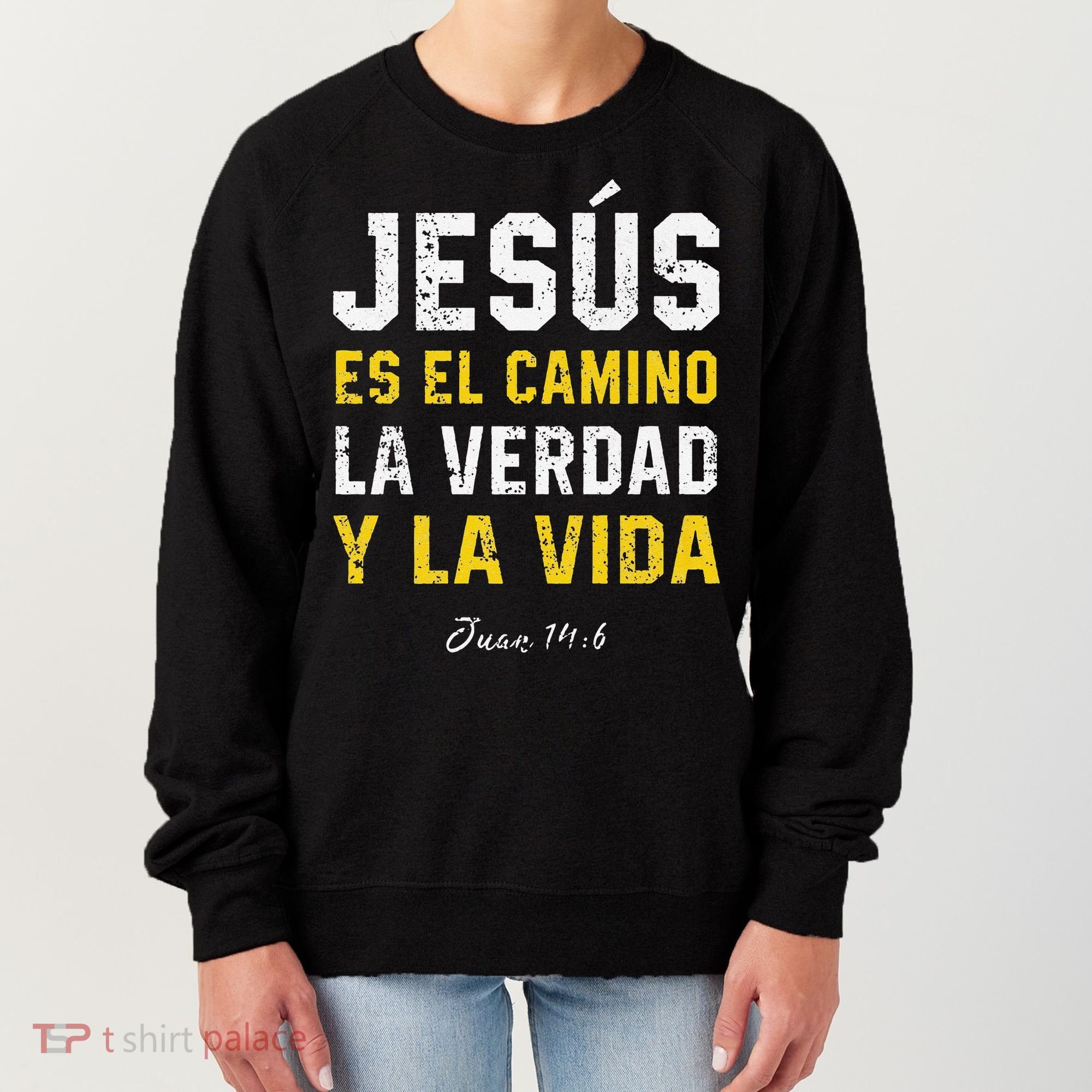 Jesus Es El Camino En Espanol Christian Spanish Preachers Premium Women's Sweatshirt