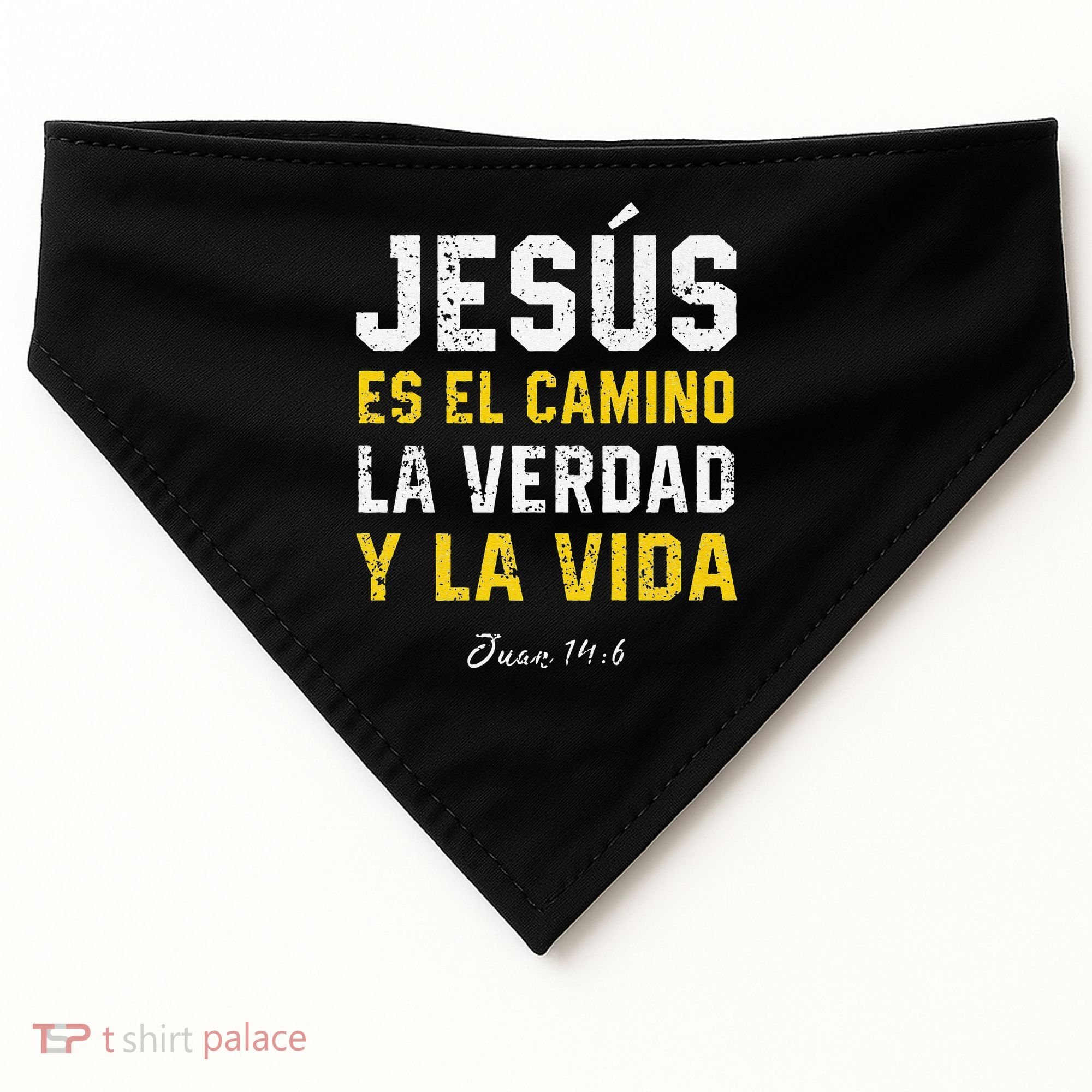 Jesus Es El Camino En Espanol Christian Spanish Preachers Premium USA-Made Doggie Bandana