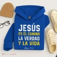 Jesus Es El Camino En Espanol Christian Spanish Preachers Premium Hoodie thumb 4
