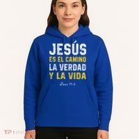 Jesus Es El Camino En Espanol Christian Spanish Preachers Premium Hoodie thumb 5