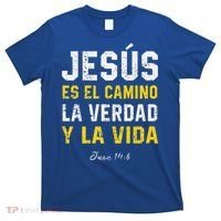 Jesus Es El Camino En Espanol Christian Spanish Preachers Premium T-Shirt thumb 0