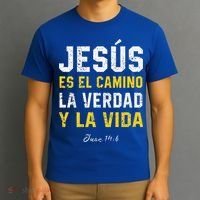 Jesus Es El Camino En Espanol Christian Spanish Preachers Premium T-Shirt thumb 3