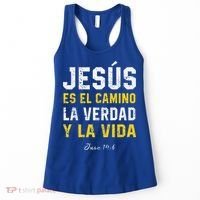 Jesus Es El Camino En Espanol Christian Spanish Preachers Premium Women's Tank Top thumb 0