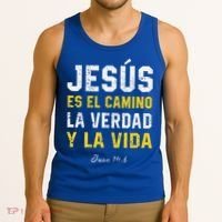 Jesus Es El Camino En Espanol Christian Spanish Preachers Premium Tank Top thumb 3