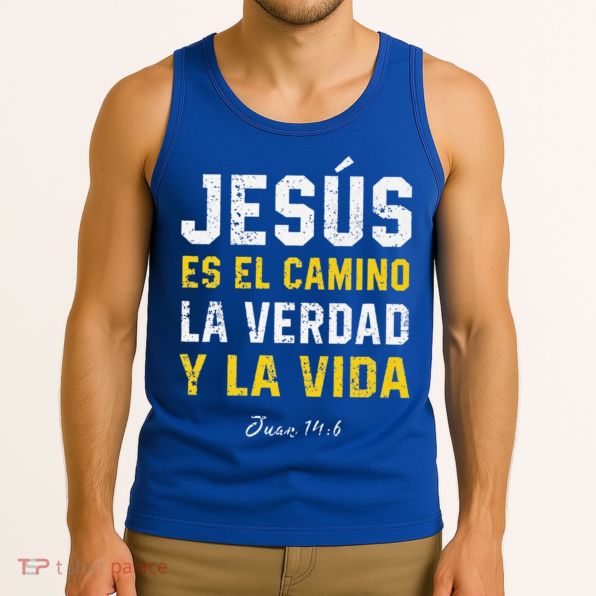 Jesus Es El Camino En Espanol Christian Spanish Preachers Premium Tank Top