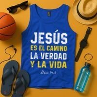 Jesus Es El Camino En Espanol Christian Spanish Preachers Premium Tank Top thumb 4