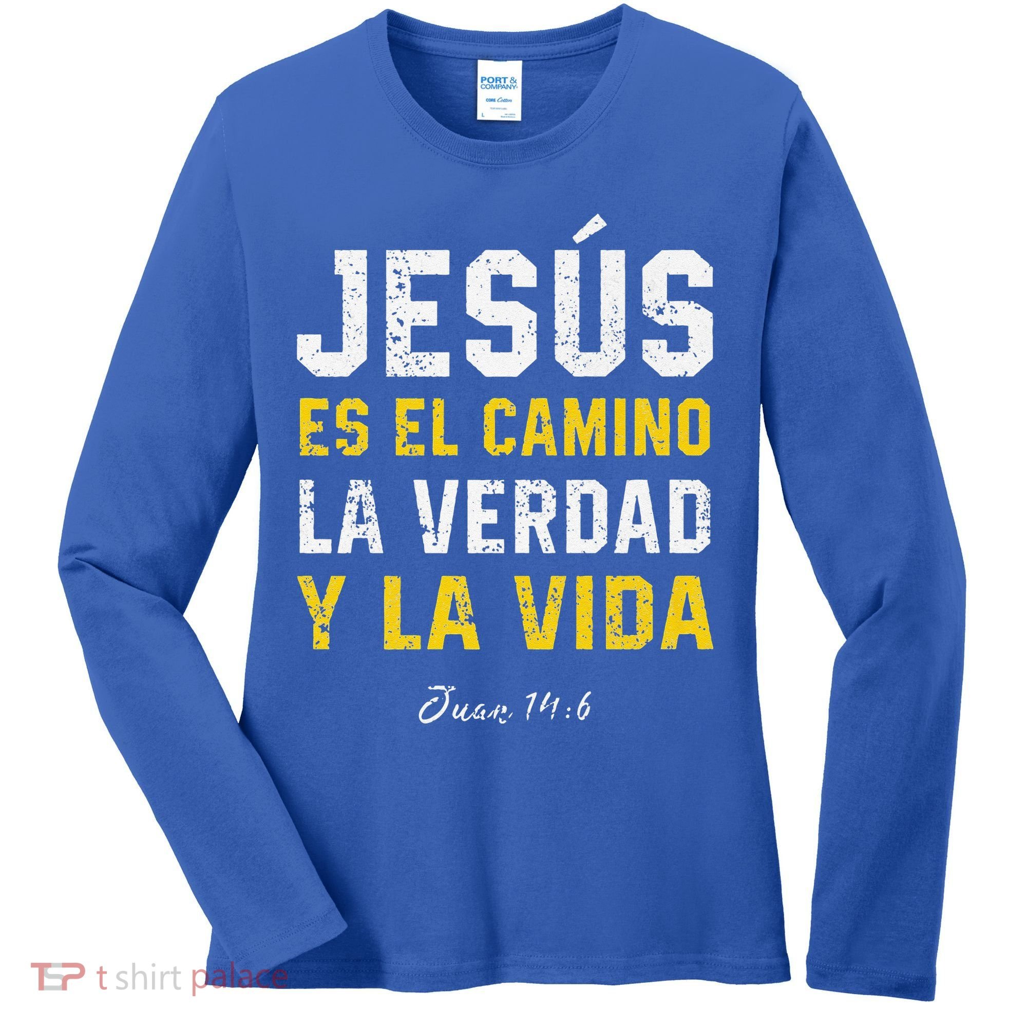 Jesus Es El Camino En Espanol Christian Spanish Preachers Premium Women's Long Sleeve Shirt