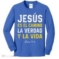 Jesus Es El Camino En Espanol Christian Spanish Preachers Premium Kids Long Sleeve Shirt thumb 0