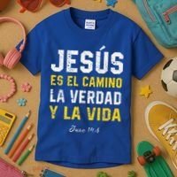 Jesus Es El Camino En Espanol Christian Spanish Preachers Premium Kids T-Shirt thumb 3