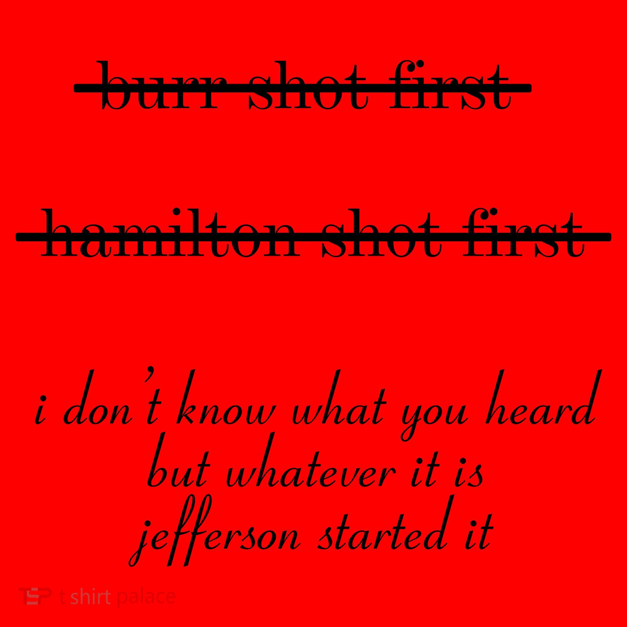 Jefferson Started It Hamilton Burr Santa Hat
