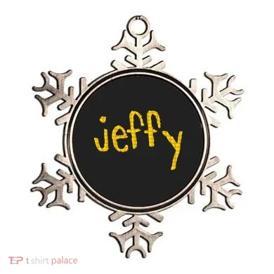 Jeffy Gold Logo Ornament