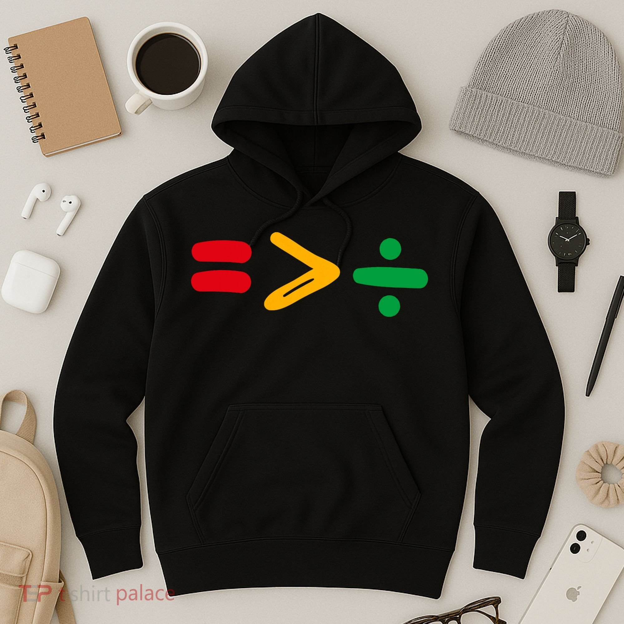 Juneteenth Equality Is Greater Than Division Afro Hoodie