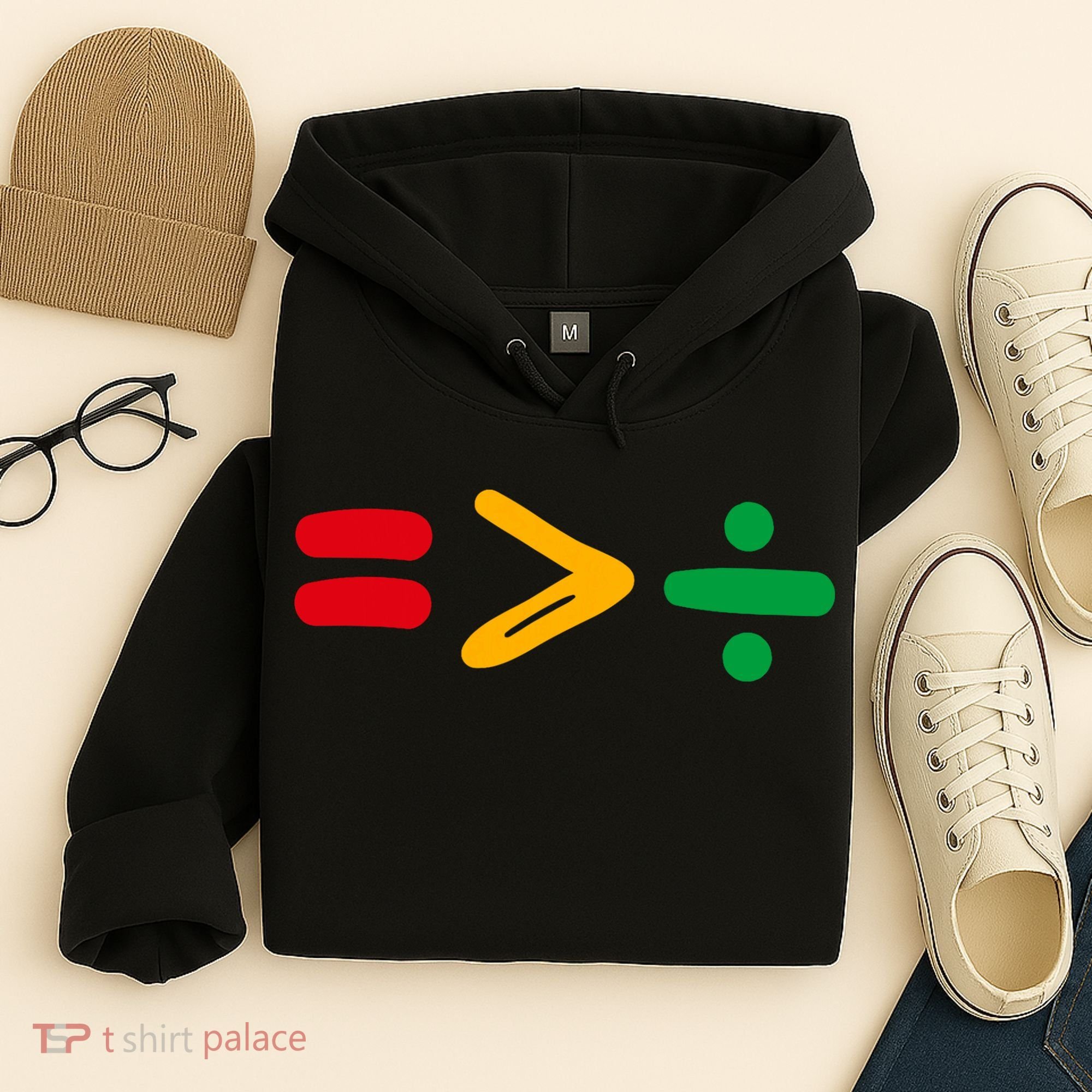 Juneteenth Equality Is Greater Than Division Afro Hoodie