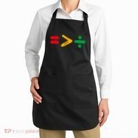 Juneteenth Equality Is Greater Than Division Afro Apron thumb 2