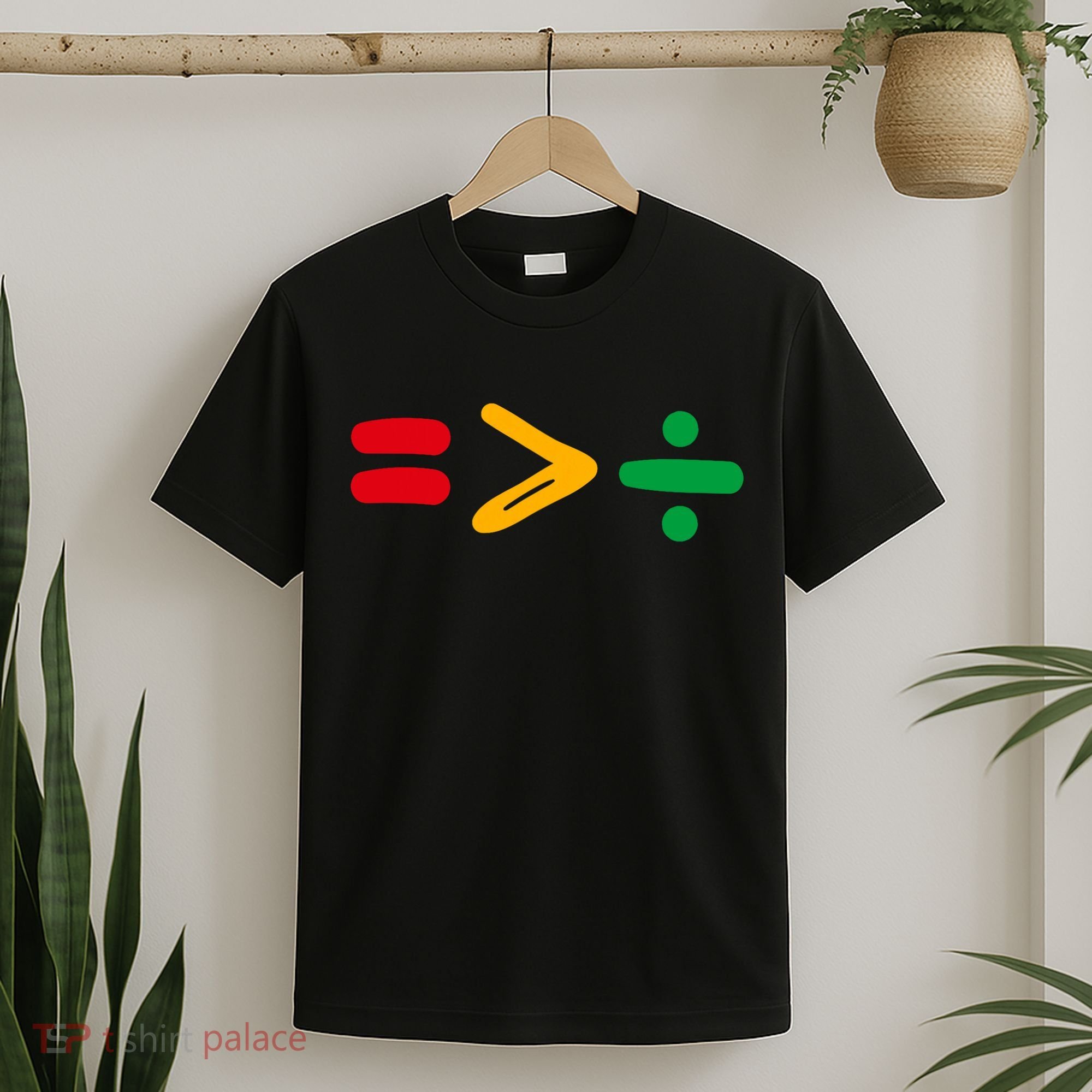 Juneteenth Equality Is Greater Than Division Afro T-Shirt