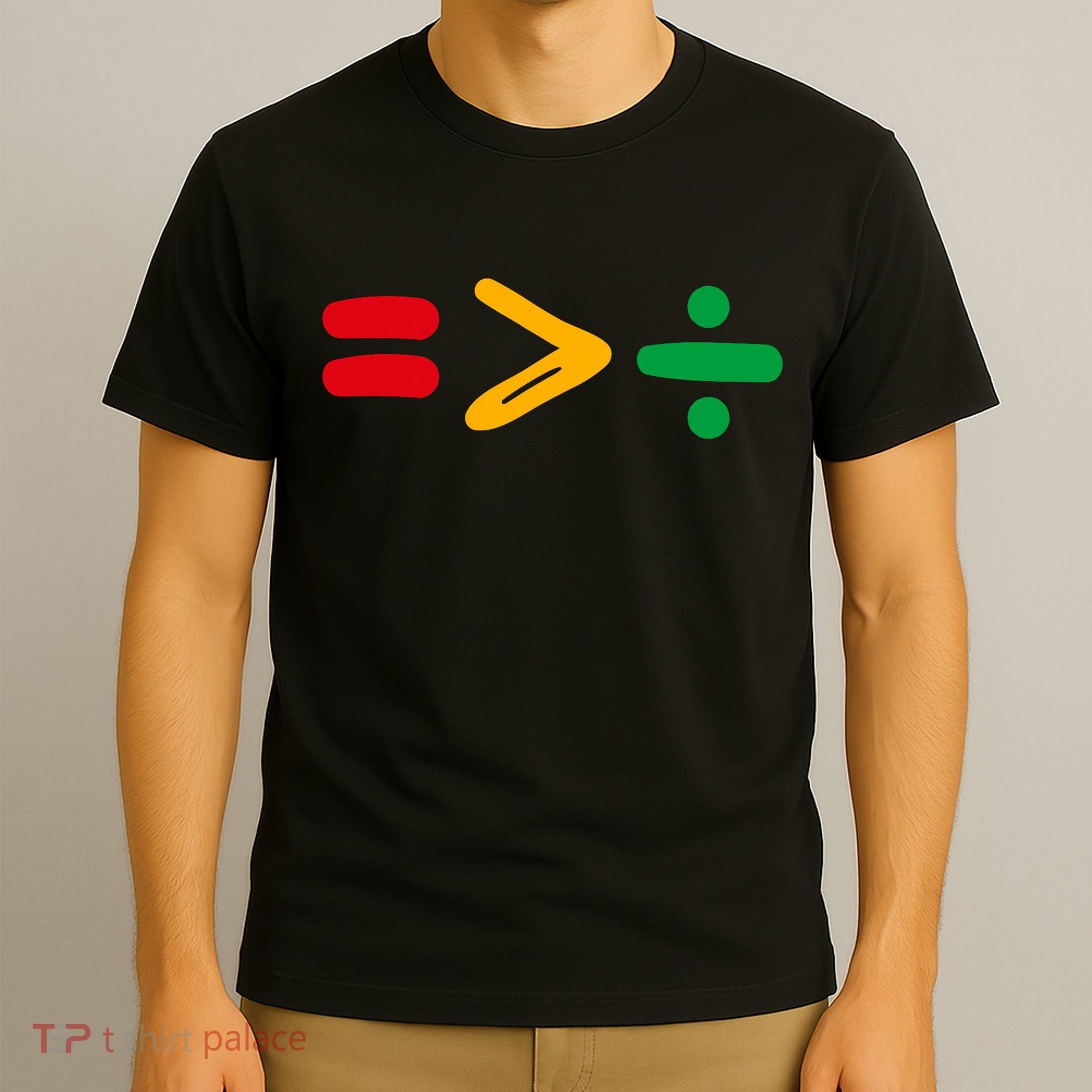 Juneteenth Equality Is Greater Than Division Afro T-Shirt