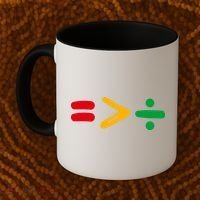Juneteenth Equality Is Greater Than Division Afro Coffee Mug thumb 2