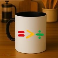 Juneteenth Equality Is Greater Than Division Afro Coffee Mug thumb 4