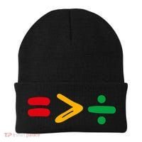 Juneteenth Equality Is Greater Than Division Afro Beanie thumb 0