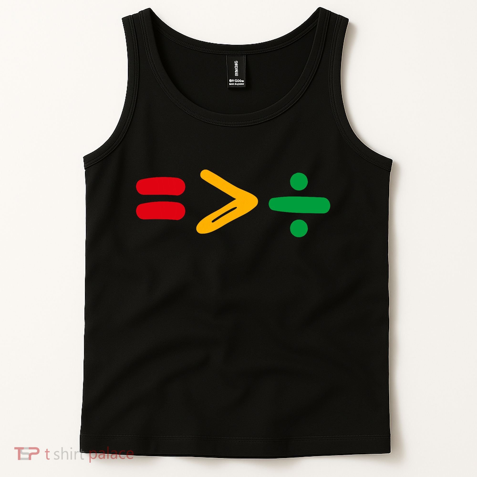Juneteenth Equality Is Greater Than Division Afro Tank Top