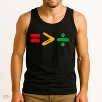 Juneteenth Equality Is Greater Than Division Afro Tank Top thumb 3