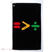 Juneteenth Equality Is Greater Than Division Afro Golf Towel thumb 0