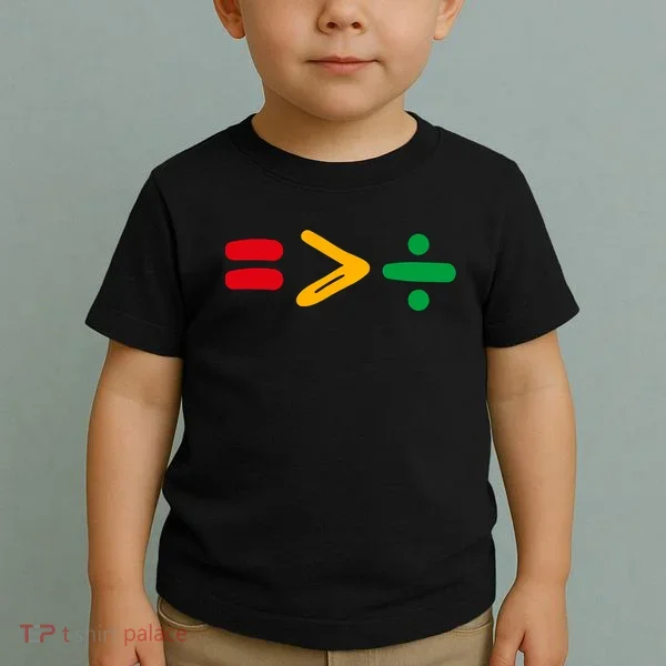 Juneteenth Equality Is Greater Than Division Afro Toddler T-Shirt