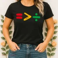 Juneteenth Equality Is Greater Than Division Afro Women's T-Shirt thumb 2