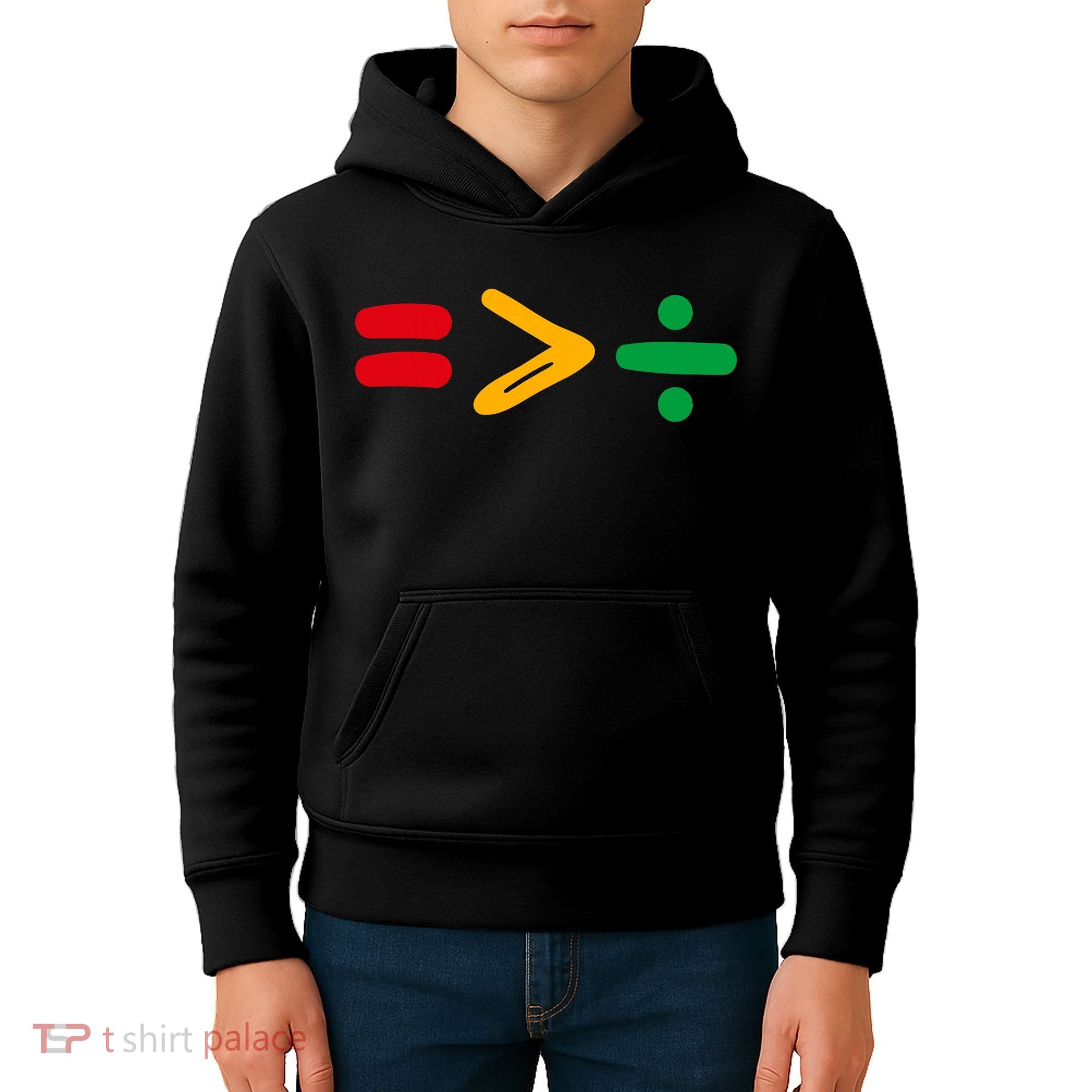 Juneteenth Equality Is Greater Than Division Afro Kids Hoodie