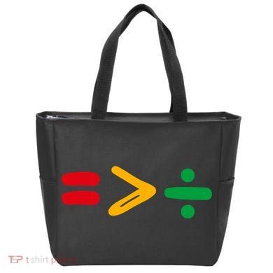Juneteenth Equality Is Greater Than Division Afro Tote Bag