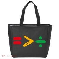 Juneteenth Equality Is Greater Than Division Afro Tote Bag thumb 0