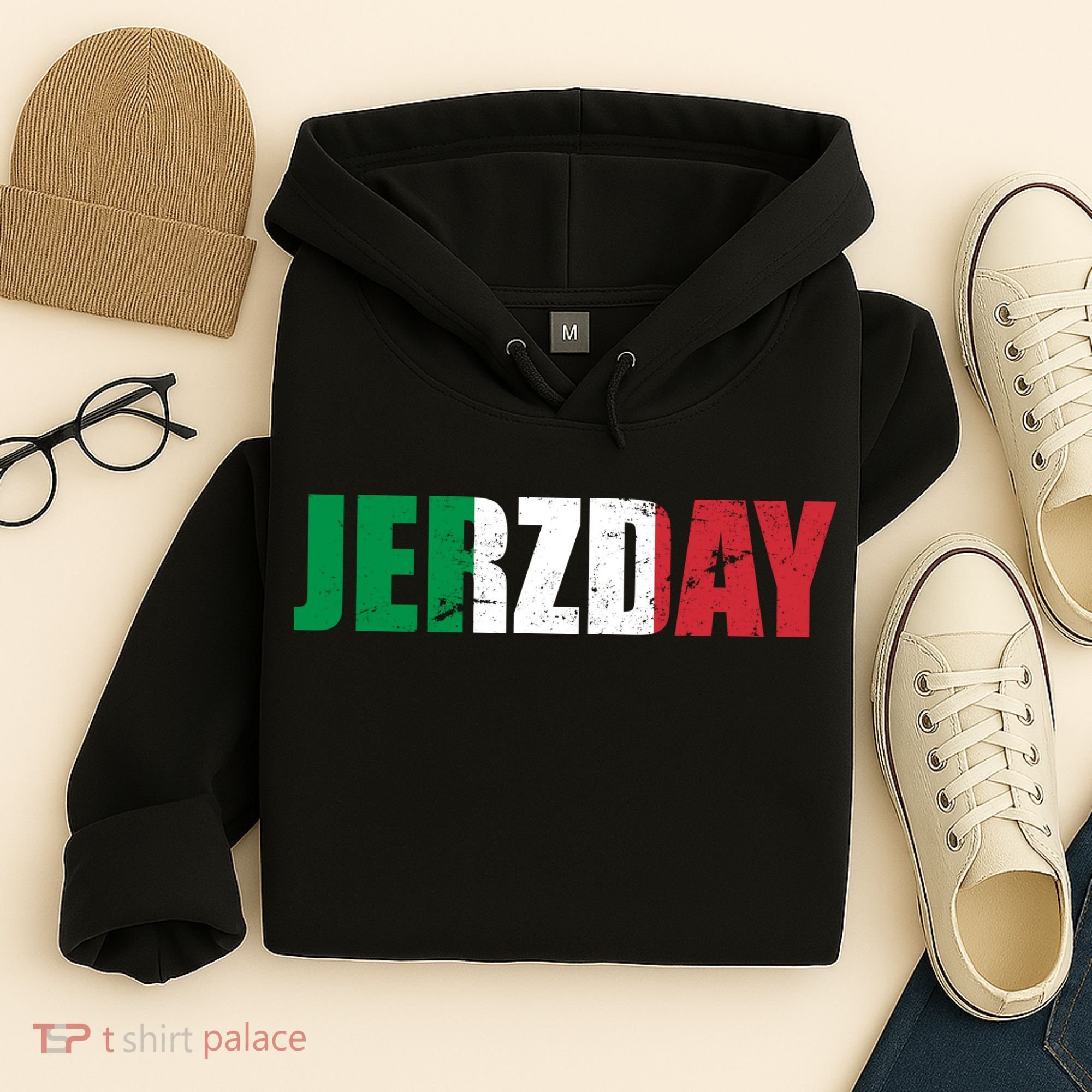 Jerzday Italian Party Logo Hoodie
