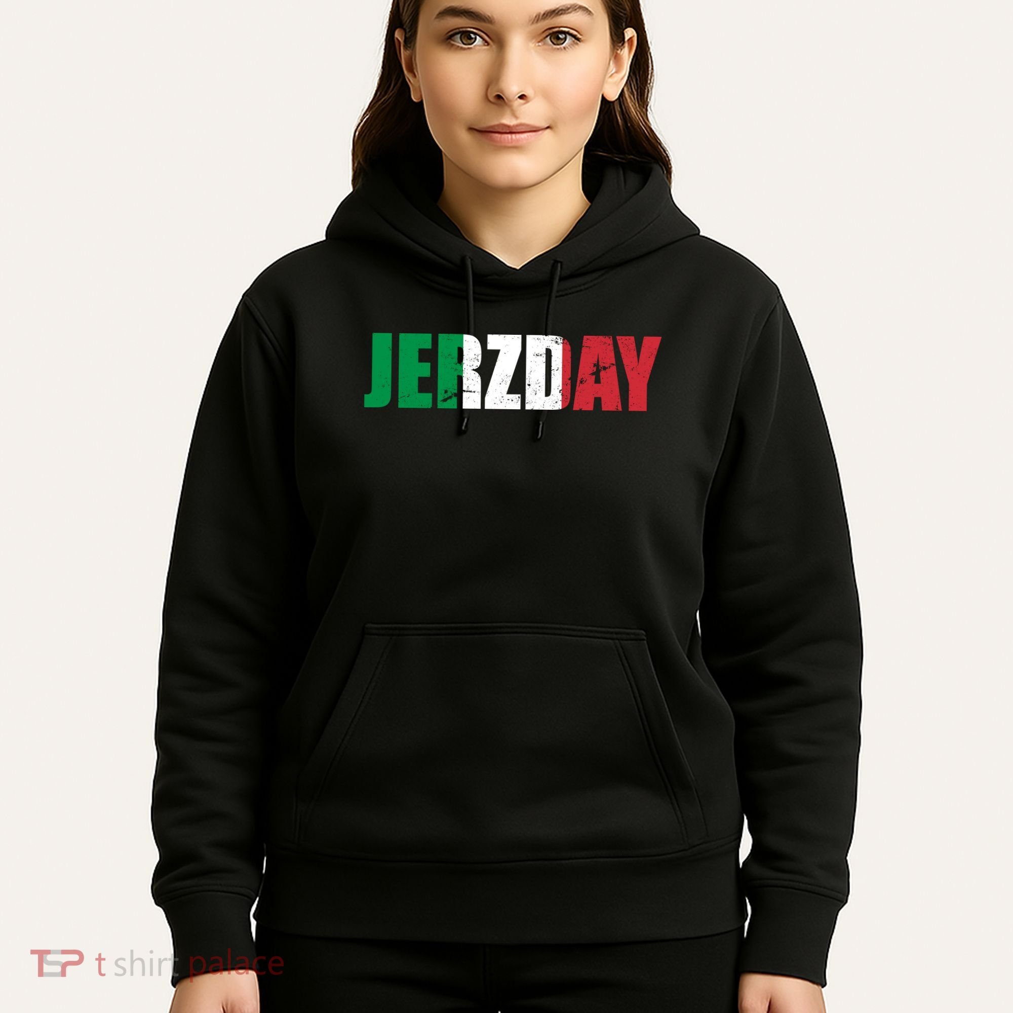 Jerzday Italian Party Logo Hoodie