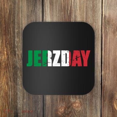 Jerzday Italian Party Logo Coaster