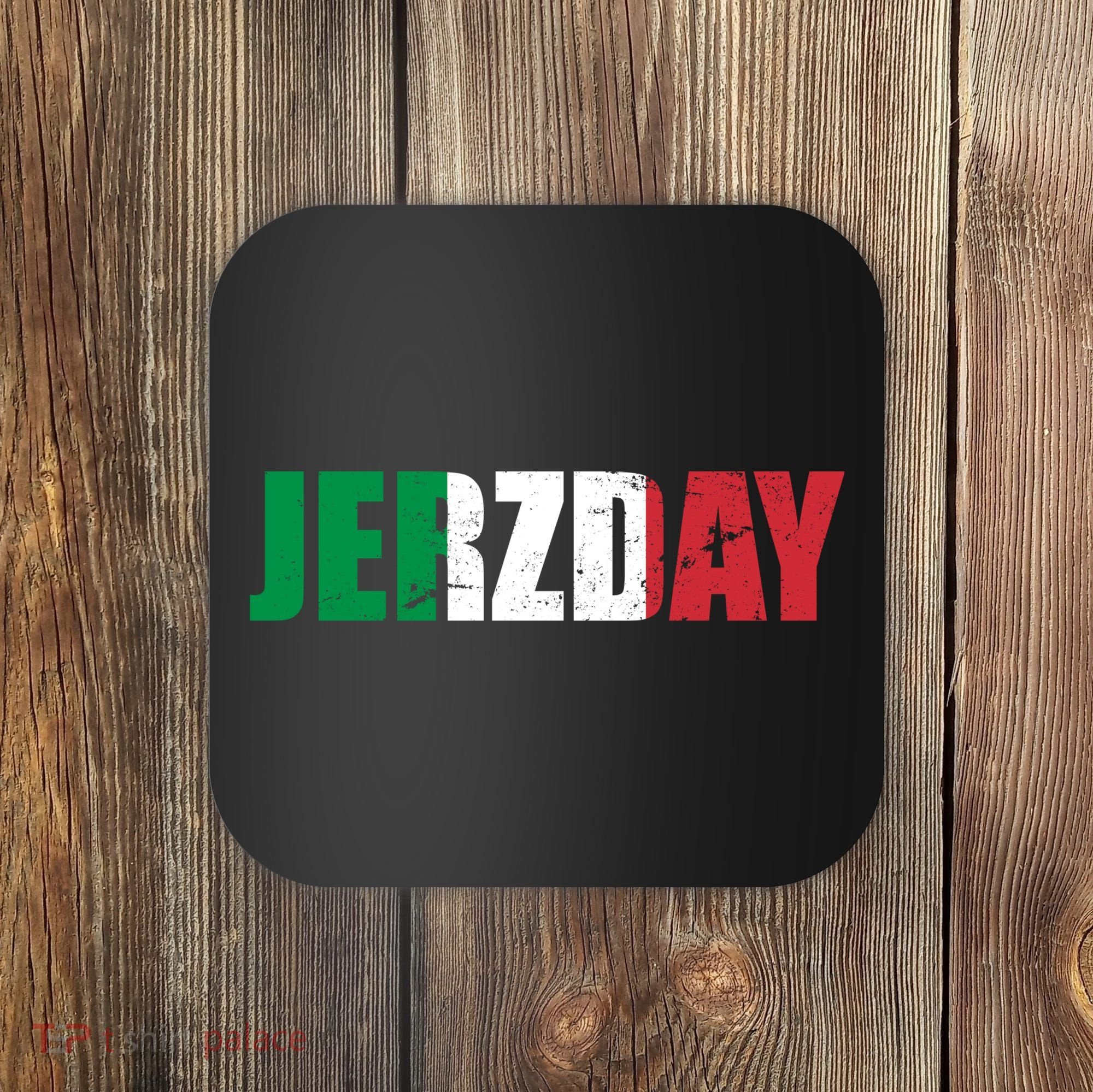 Jerzday Italian Party Logo Coaster