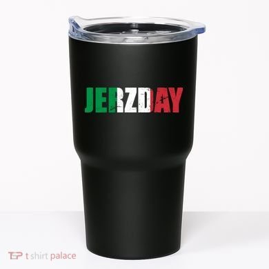 Jerzday Italian Party Logo Tumbler