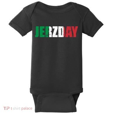Jerzday Italian Party Logo Baby Bodysuit