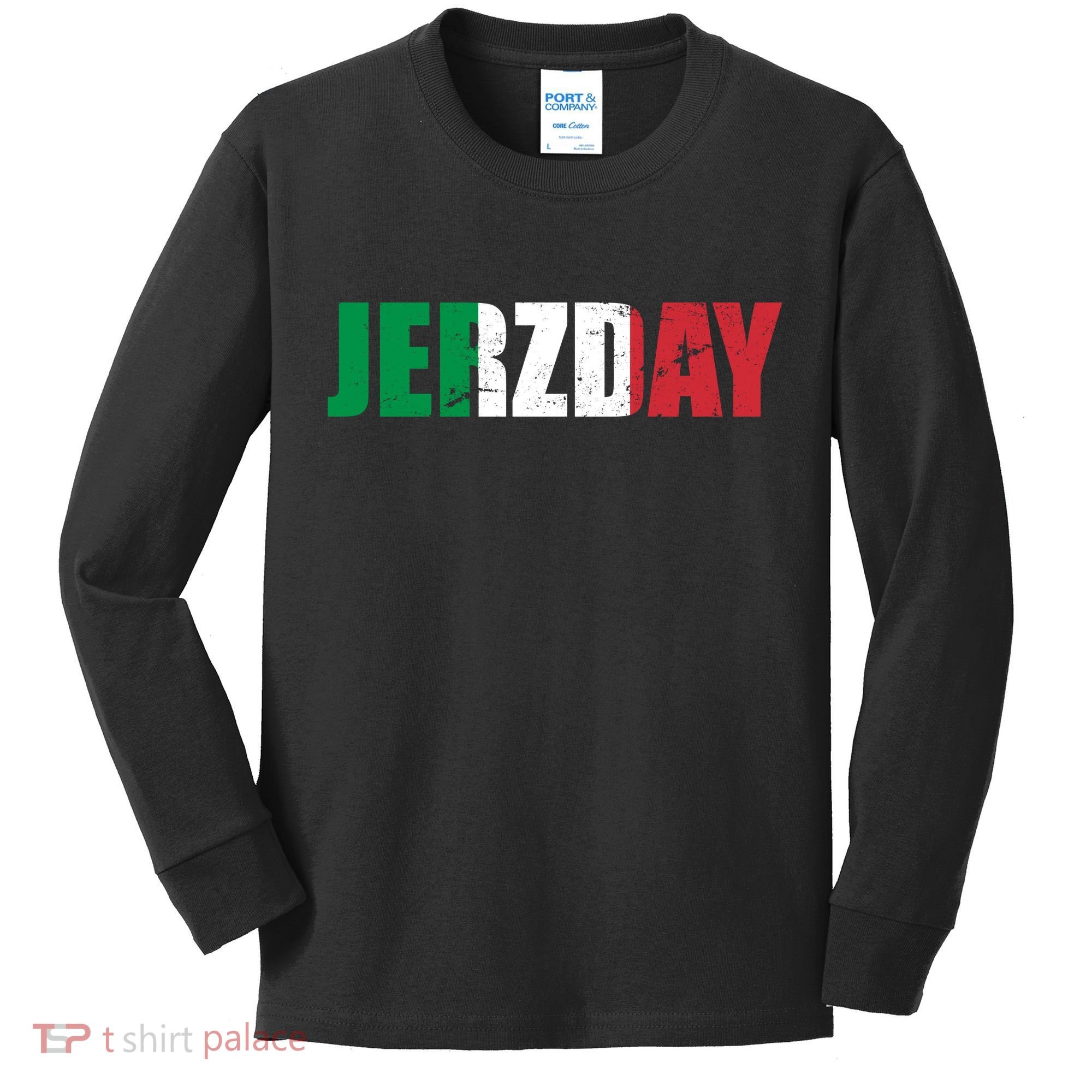 Jerzday Italian Party Logo Kids Long Sleeve Shirt