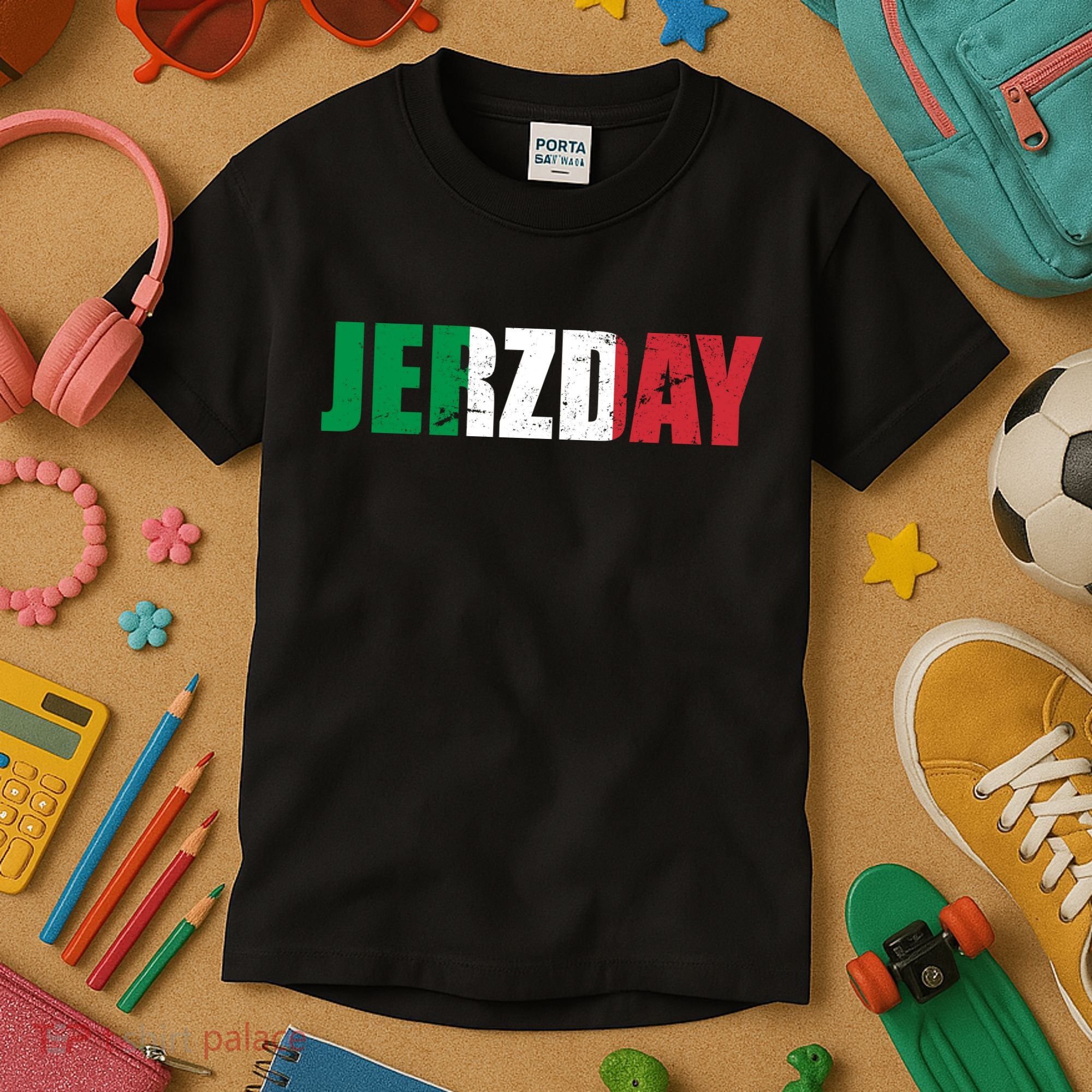 Jerzday Italian Party Logo Kids T-Shirt