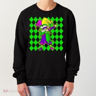 Jester Dabbing Mardi Gras Women's Sweatshirt