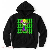 Jester Dabbing Mardi Gras Hoodie thumb 0