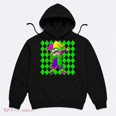 Jester Dabbing Mardi Gras Hoodie