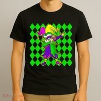 Jester Dabbing Mardi Gras T-Shirt thumb 3