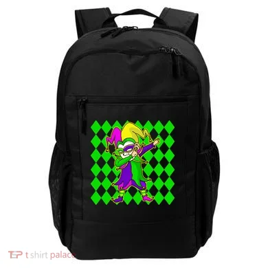 Jester Dabbing Mardi Gras Backpack
