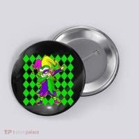 Jester Dabbing Mardi Gras Button thumb 0