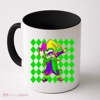 Jester Dabbing Mardi Gras Coffee Mug thumb 0