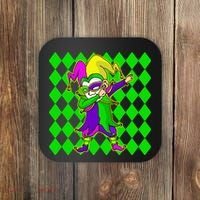Jester Dabbing Mardi Gras Coaster thumb 0
